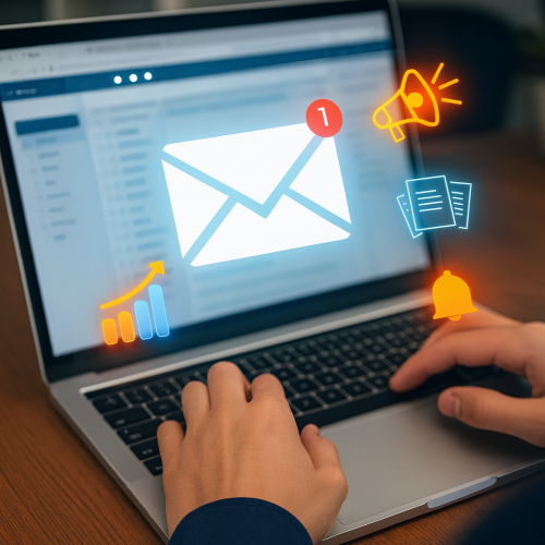 Social Media Marketing Strategy and Performance Analysis Digital marketer analyzing social media performance and growth analytics on laptop